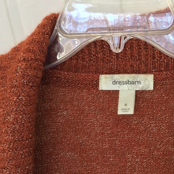 Dress Barn Open Cardigan Drape Front Sweater Medium - Picture 2 of 3